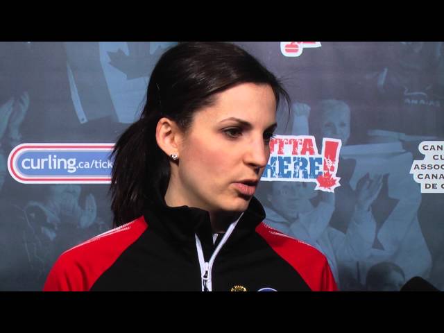 Draw 10 Media Scrum - 2013 Scotties Tournament of Hearts