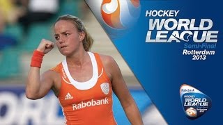 Netherlands vs India Women's Hockey World League Rotterdam Quarter Final [18/6/13]