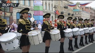 В России 556 барабанщиков установили рекорд Гиннесса (27.05.2019 12:47)