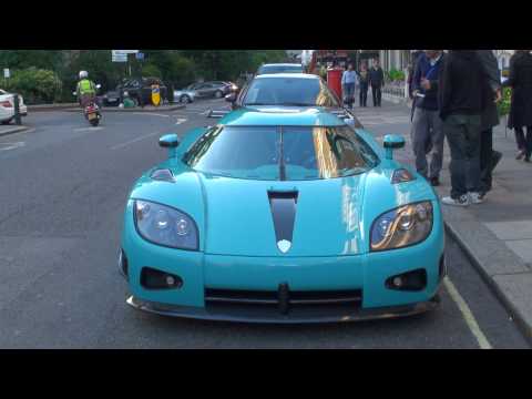 Koenigsegg CCXR Special One Turquoise Walkaround and Acceleration 
