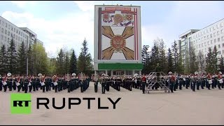 Репетиция военного оркестра к параду Победы