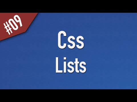 [ Css In Arabic ] #09 – Lists