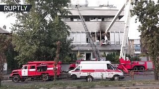В Киеве подожгли одно из зданий телеканала «Интер»