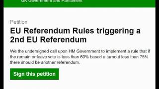Brexit petition - есть второй миллион !!!