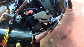 Ninja 300 Exhaust Removal