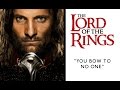 Lord of the Rings - You Bow to No One - Large Bookmark – Gold Leaf