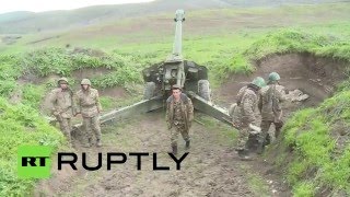 Позиции артиллерии Армении в зоне Карабахского конфликта