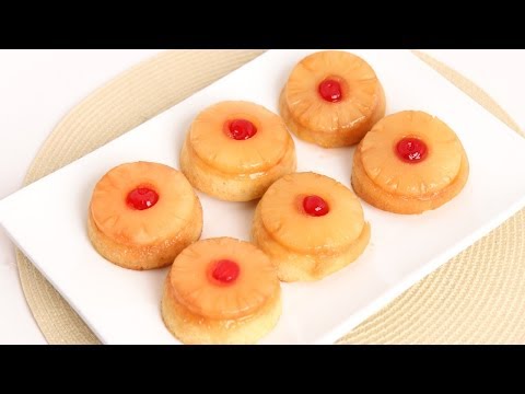 Mini Pineapple Upside Down Cakes Recipe - Laura Vitale - Laura in the ...