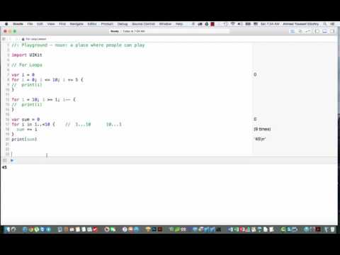 20- Loops in Swift 2 – for loop