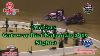 Midgets Gateway Dirt Nationals 2019 Night 2Midgets Gateway Dirt Nationals 2019 Night 2