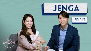 [No Cut] Park Shin-hye and Hyun Bin Play Jenga [ENG SUB CC][No Cut] Park Shin-hye and Hyun Bin Play Jenga [ENG SUB CC]