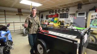 How to Lift a Utility Trailer! Axle Flip!