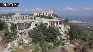С высоты птичьего полета: разрушенный боевиками сирийский город Кинсабба