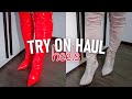 Over The Knee Boots Try On  Monicas Commanding Style