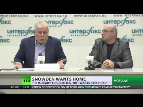 Edward  Snowden will return to US if fair trial guaranteed