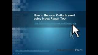 How to Recover Outlook email using Inbox Repair Tool