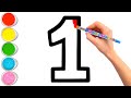 Dibuja y Colorea del 1 al 10 N?meros con Dedos M?gicos 123 Dibujos F?ciles para Ni?os #7