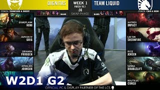 Dignitas vs Team Liquid | Week 2 Day 1 S10 LCS Spring 2020 | DIG vs TL W2D1Dignitas vs Team Liquid | Week 2 Day 1 S10 LCS Spring 2020 | DIG vs TL W2D1