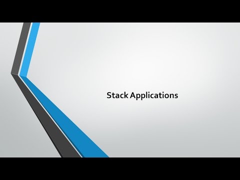 Data Structures - 17 Stack Applications Part One