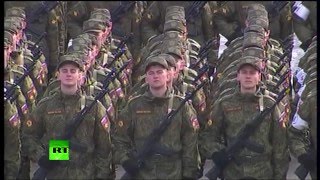 В Подмосковье проводятся тренировки военного парада на Красной площади 9 мая