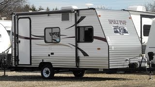 2013 Wolf Pup 16FB USED TRAVEL TRAILER LITE LIGHT 2600 POUNDS