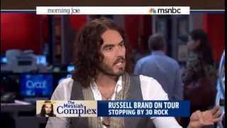 Russell Brand Hijacks MSNBC Morning Joe and Shows Them How to do Their Job - June 17, 2013