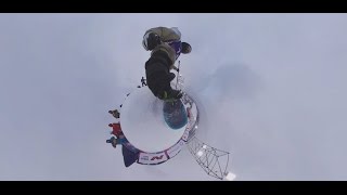 Видео 360: прыжок победителя финала мирового тура по сноуборду Big Air Антона Мамаева