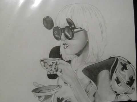 Eight Lady GaGa Drawing I Did