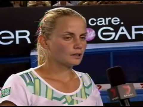 Jelena Dokic oncourt interview after her AO09 R3 win JecaMasha 14896 views 3