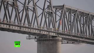 Строители сомкнули первый российско-китайский железнодорожный мост через Амур (02.04.2019 22:45)