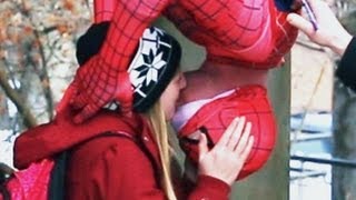 Spider-Man Kissing Prank