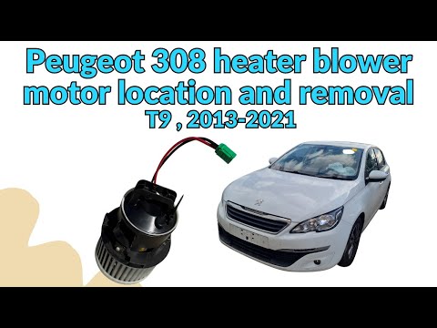 Come si sostituisce la ventola dell'abitacolo della Peugeot 308?