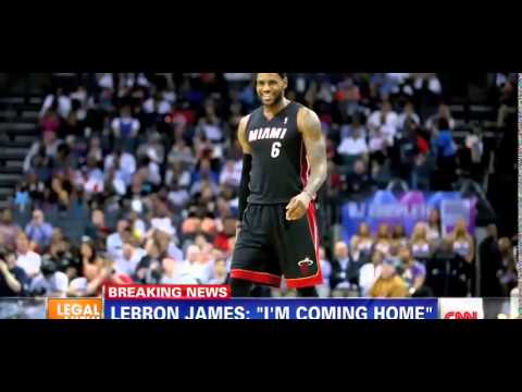 (Lebron James) leaves Miami Heat for Cleveland Cavaliers  Official News  7/11/14