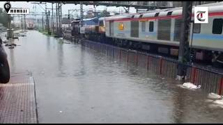 Heavy rain pounds Mumbai; hits rail, air trafficHeavy rain pounds Mumbai; hits rail, air traffic