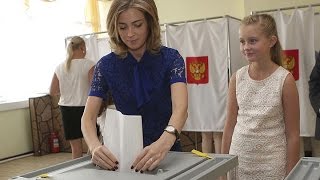 Наталья Поклонская приняла участие в голосовании на выборах в депутаты Государственной Думы РФ