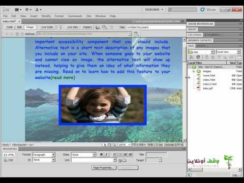 Adobe Dreamweaver cs5  010 Background and Hyperlink color