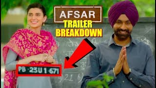 AFSAR Trailer Breakdown - Review | Best Funny Scenes | Tarsem Jassar, Nimrat Khaira