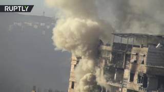 Войска Асада атакуют позиции боевиков в пригороде Дамаска