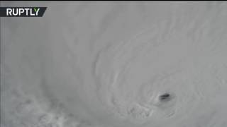 Мощный ураган «Мэтью» с борта МКС