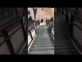 Un agent de sécurité chute dans un escalier Un agent de sécurité chute dans un escalier