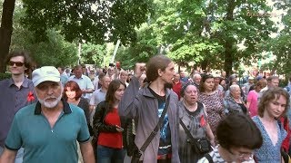 Шествие и митинг против пенсионного грабежа (18.07.2018)