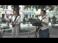 Koncert křesťanského sboru na náměstí v Hlučíně