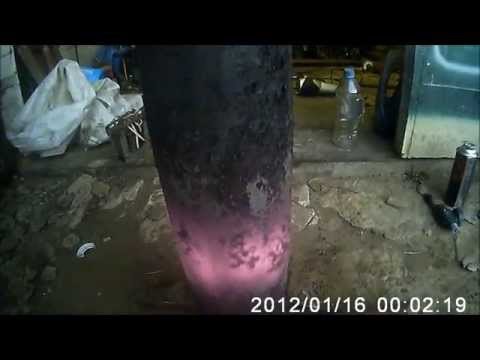 Турбо печь на отработке видео