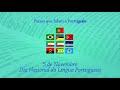 5 de novembro Nacional da Língua Portuguesa 