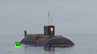 Испытания подводного ракетоносца «Борей» — видео (19.03.2019 12:35)
