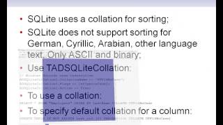 CodeRage 7 - Dmitry Arefiev, DA-SOFT Technologies - AnyDAC SQLite Driver Review