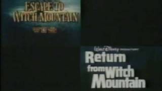 Escape to & Return from Witch Mountain 1978 TV trailer