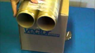 Kraft Paper / Stretch Wrap Plastic Film Dispenser & Sheeter Device with Slide  Cutter