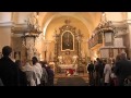 Dolní Benešov: Požehnání sošky sv.Floriána pro hasičskou zbrojnici