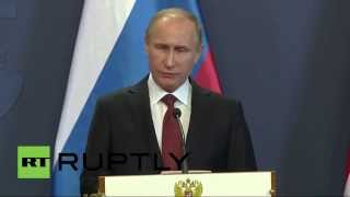 Пресс-конференция Владимира Путина и премьер-министра Венгрии